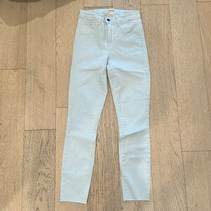 Very light blue almost white denim skinny jeans L’agence 25